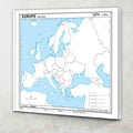 SMALL  100 EUROPE POLITICAL OUTLINE MAP FOR SCHOOL| Europe Political map