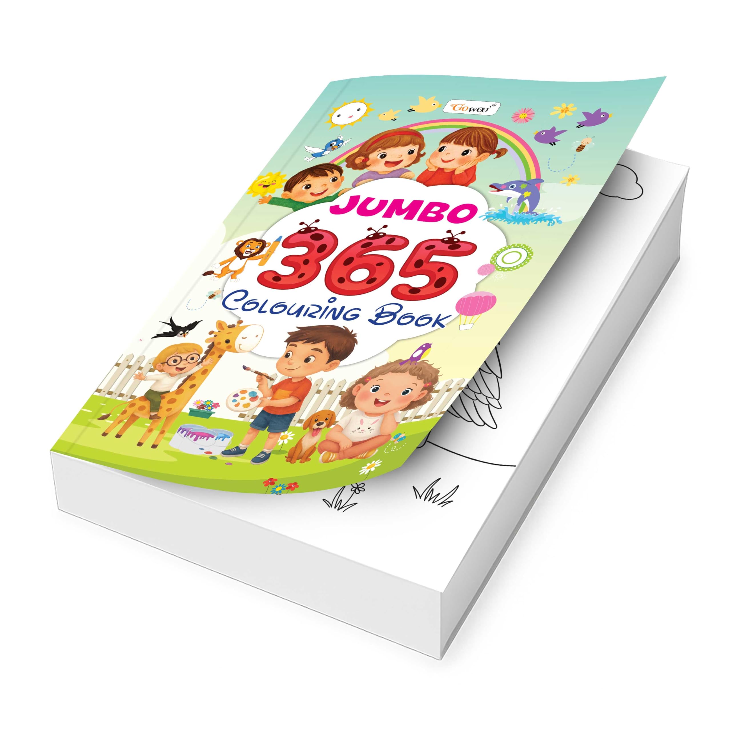 JUMBO  365 Colouring Book : early learners colouring book, Kids educational book, Jumbo colouring book for kids
