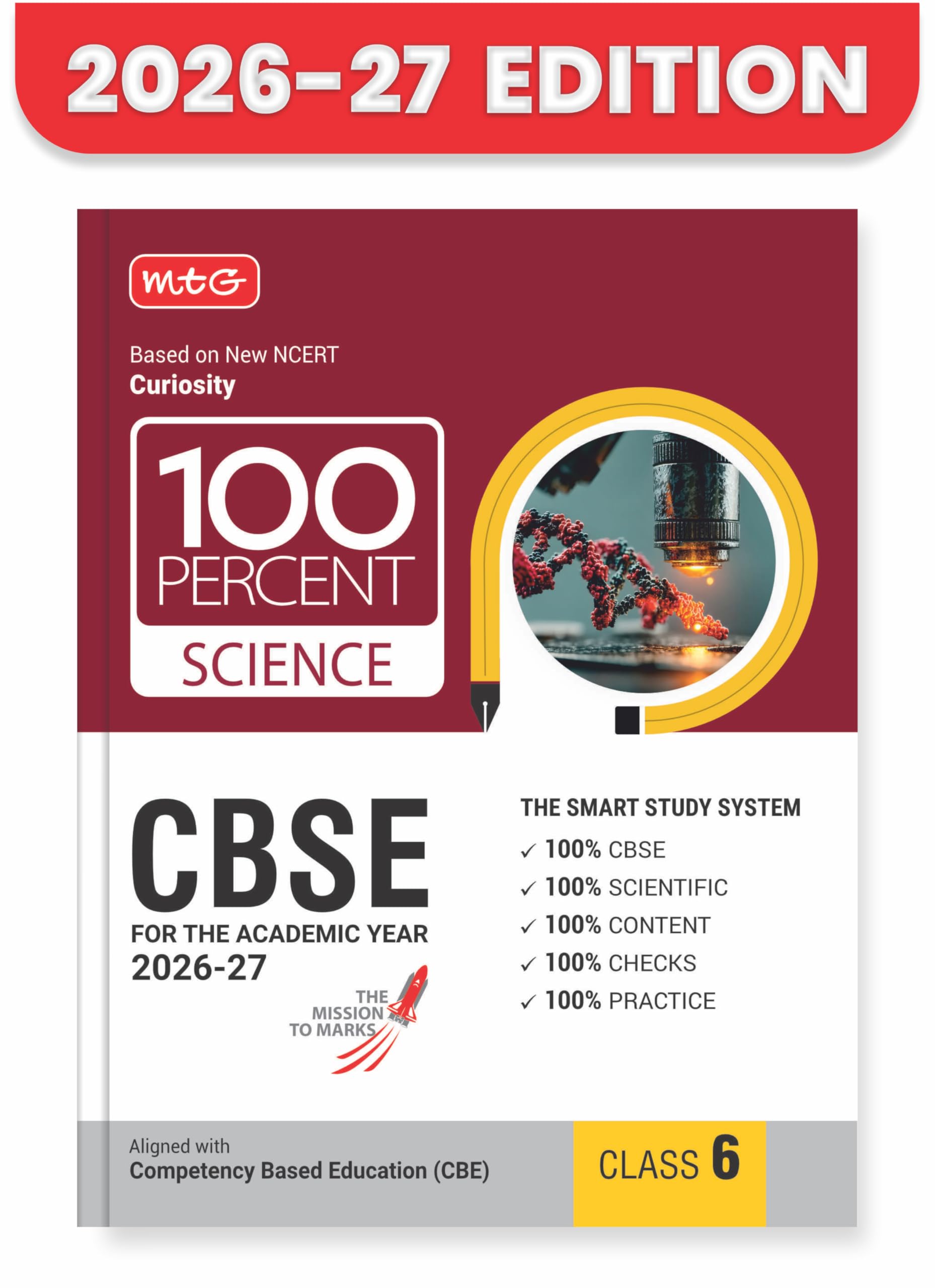 MTG 100 Percent NCERT & CBSE Science Class 6 For 202627 Exam | As Per Revised NCERT Textbooks Syllabus | Theory, Concept Map, M