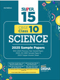 Disha Super 15 Cbse Class 10 Science 2025 Sample Papers With 2024 Previous Year Solved Paper,202425 Cbse Sample Paper & 2023 To