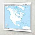 SMALL  100 NORTH AMERICA PHYSICAL OUTLINE MAP FOR SCHOOL|North America physical map for school