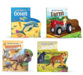 Flap Books for Kids (Set of 4 Flap Books)  Life the Flap  Ocean, Jungle, Dinosaur World, Farm  Pop Up Books for Kids  Illust