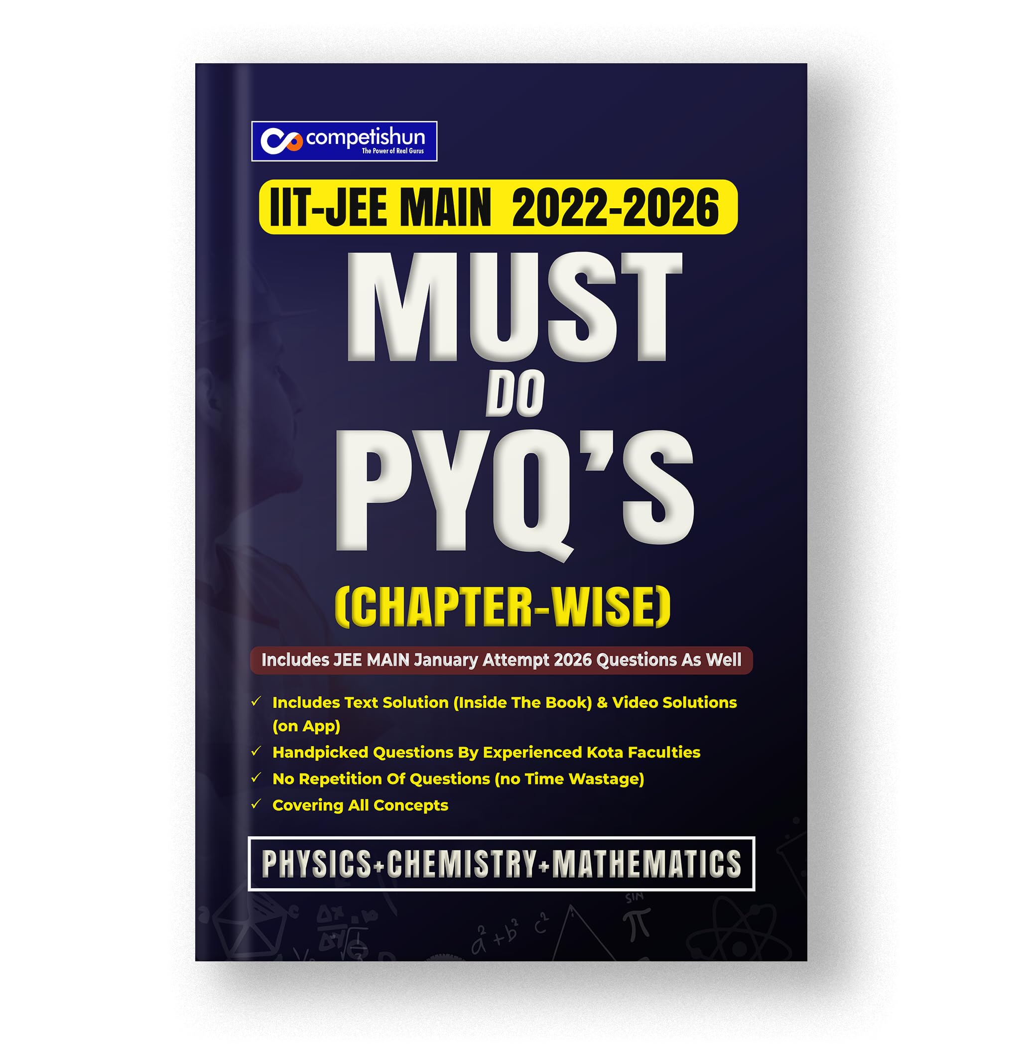 Competishun Jee Mains Pyq | Includes April 2025 Attempt Ques. | As Per New Jee Main 2025 Syllabus | Comprehensive Physics, Chemi