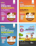 Combo (Set Of 4 Books) Perfect Genius Class 4 Ncert Science, Social Studies, Mathematics, English Grammar & Comprehension Worksh