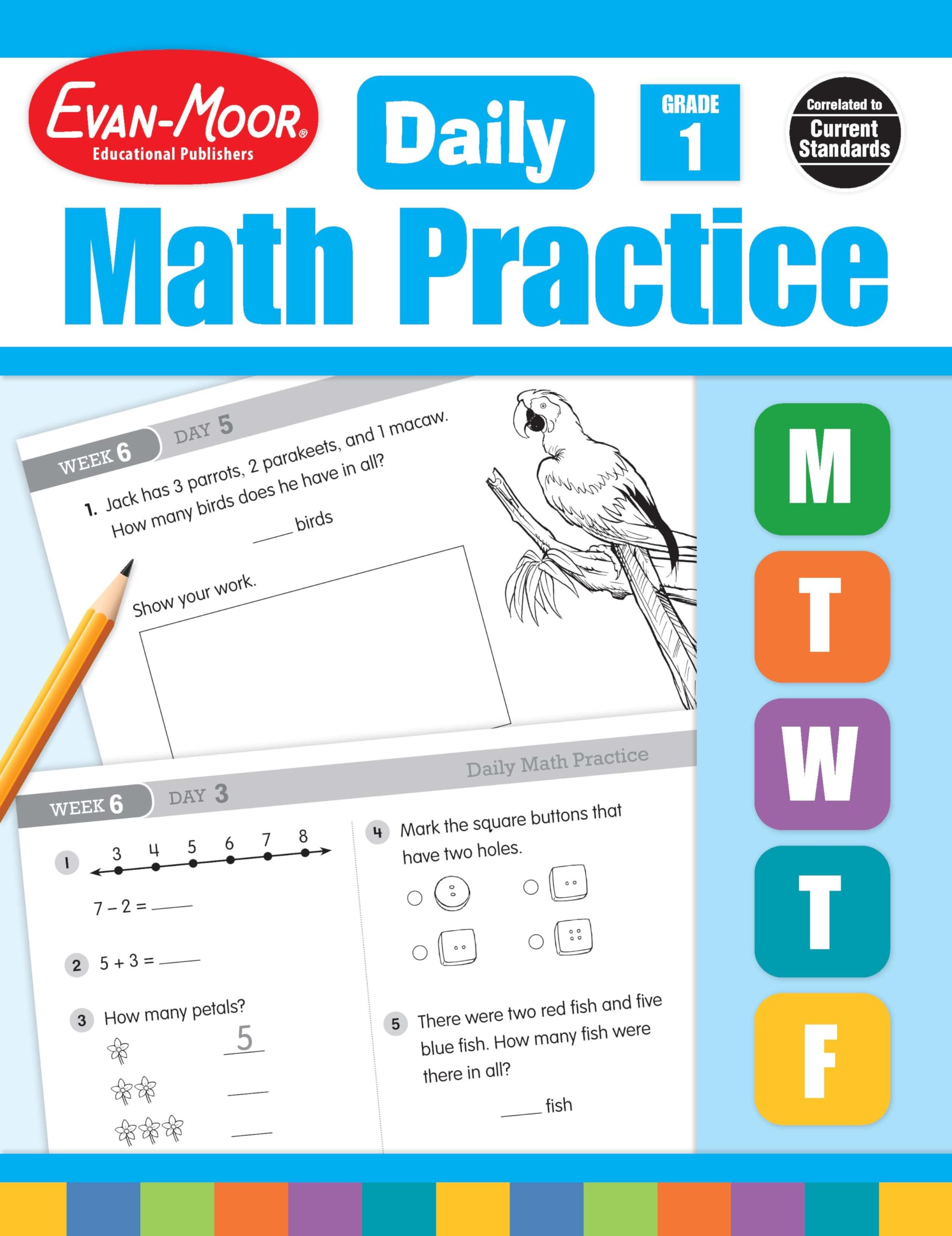 EvanMoor Daily Math Practice, Grade 1