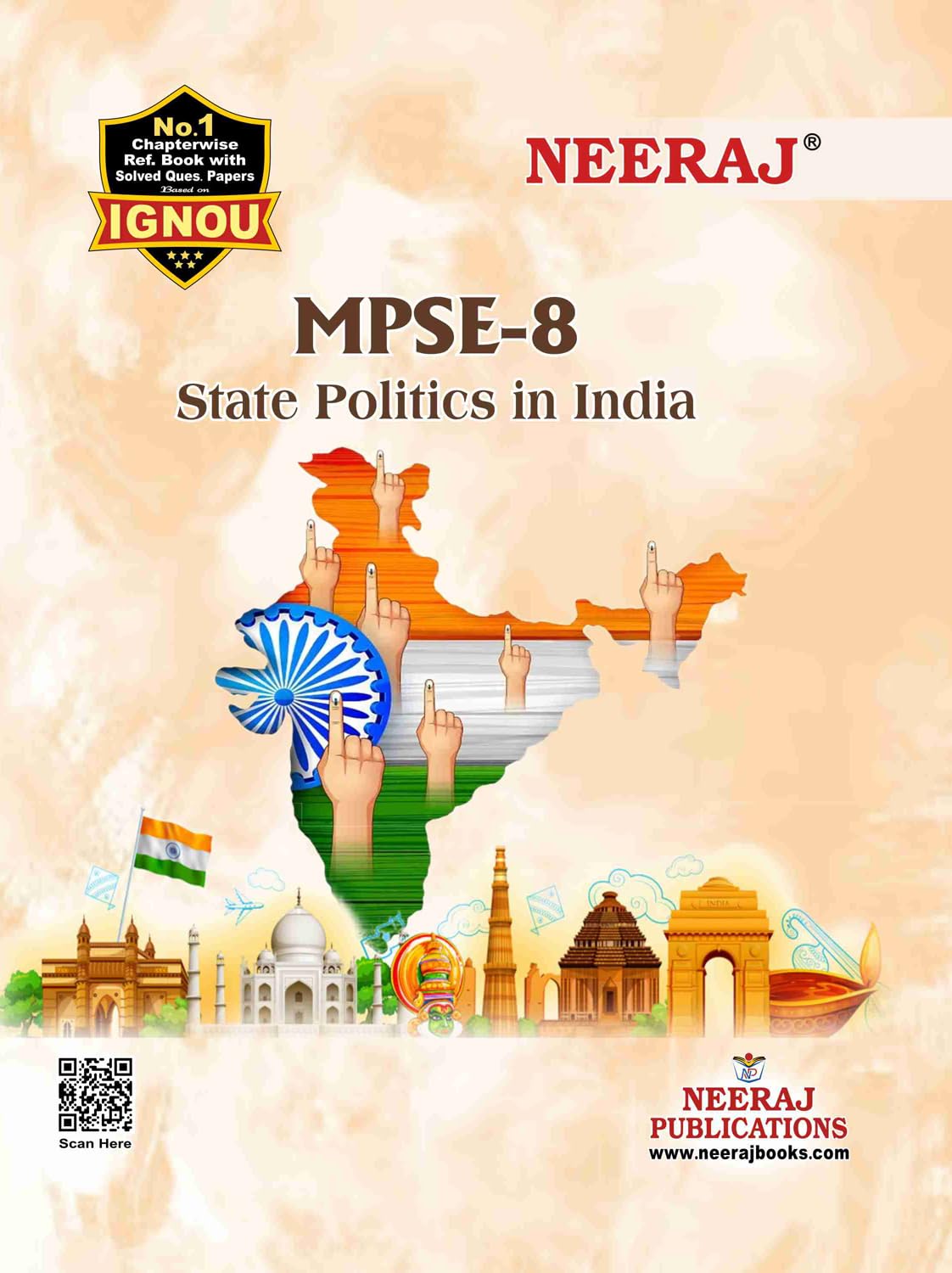 NEERAJ MPSE8 Indian State Politics  Chapter Wise Help Book including Many Solved Sample Papers & Important Exam Notes Publishe