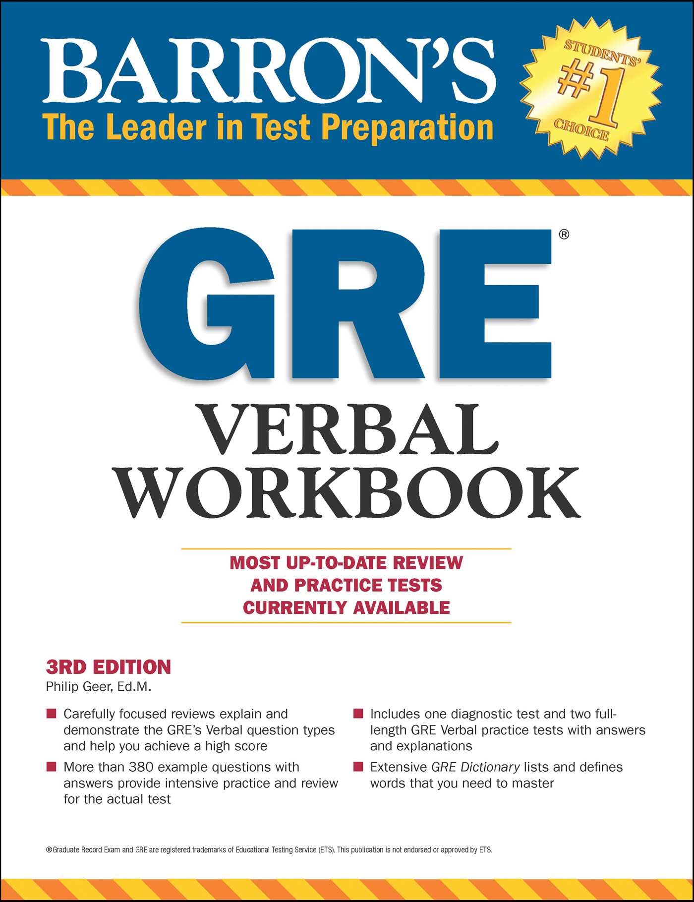 GRE Verbal Workbook (Barrons Test Prep)