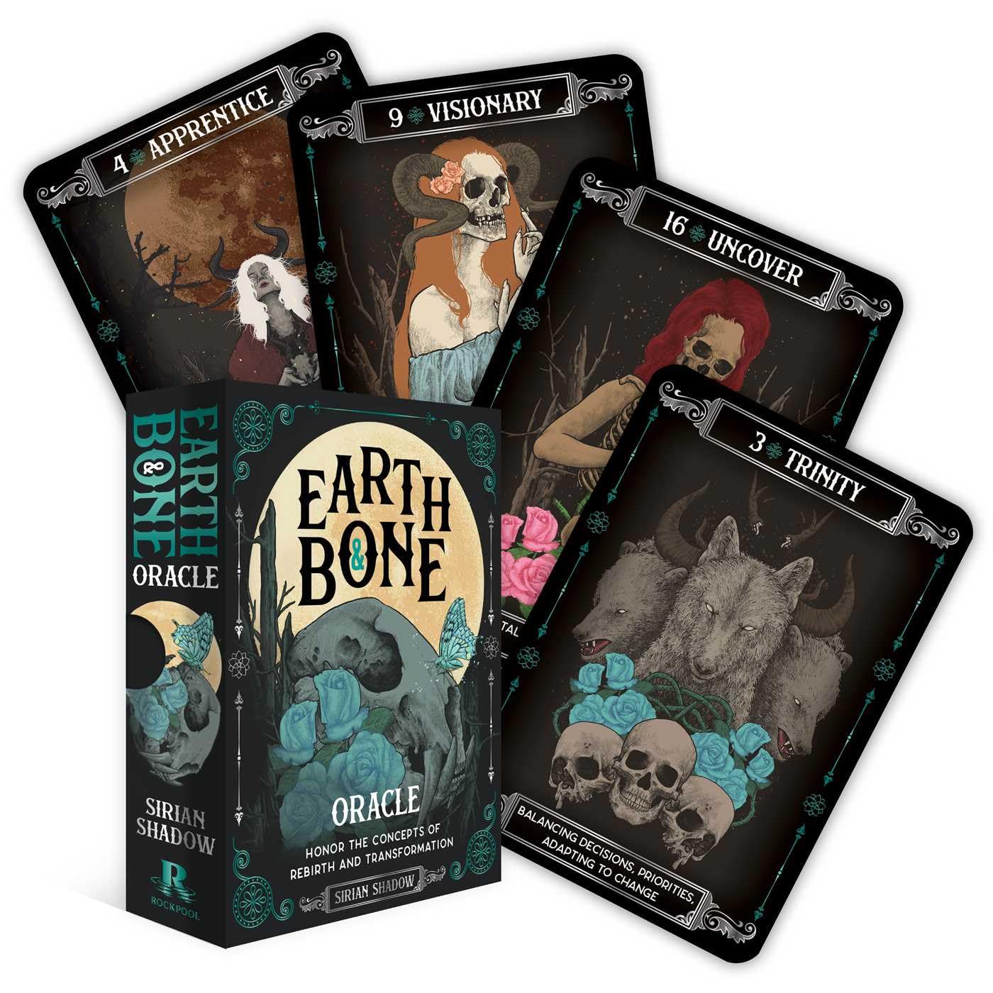 Earth & Bone Oracle: Honor the Concepts of Rebirth and Transformation (42 Gilded Cards and 112Page FullColor Guidebook)