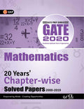 Gate 2020  20 Years ChapterWise Solved Papers (20002019) Mathematics