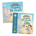 Cleaning the Beach: Story Book & Activity Book Set for Kids by SAM & MI | Learn to Protect the Environment with Samara & Alphabe