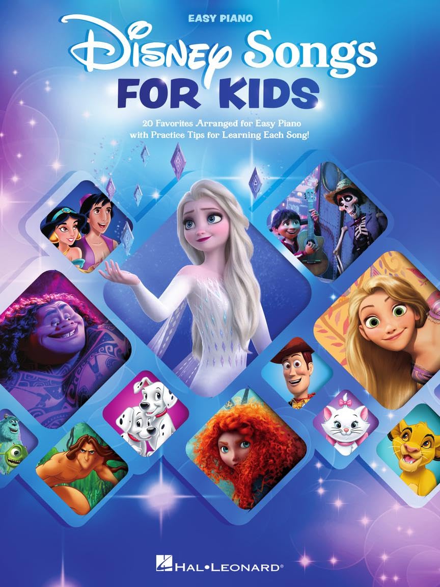 Disney Songs for Kids  Easy Piano Songbook with 20 Songs  EasytoPlay Disney Piano Book  Outstanding Sheet Music Book Collec