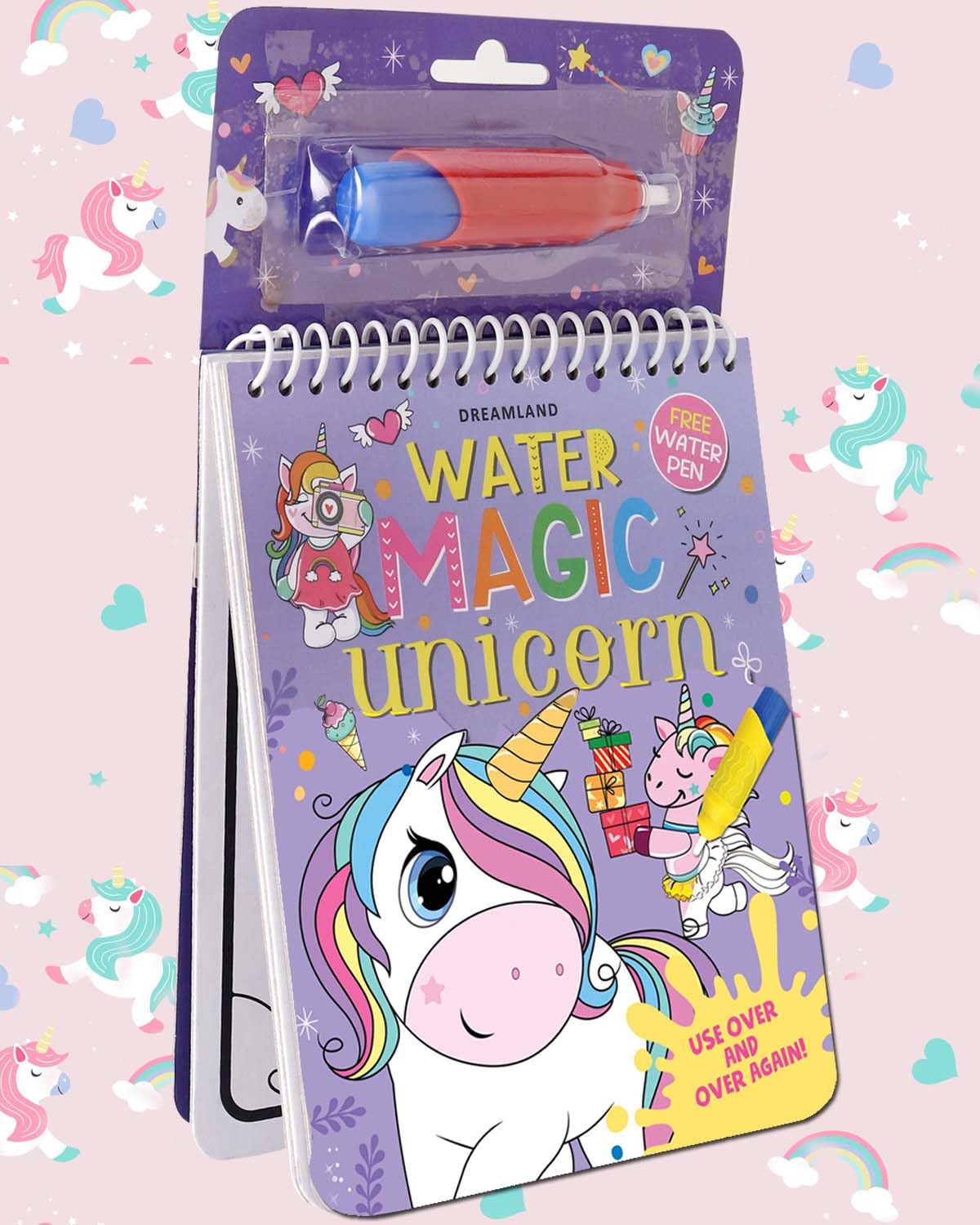 Water Magic Unicorn Colouring Book For Kids  Reusable Drawing, Painting & Colouring With Special Water Pen | Fun Educational An