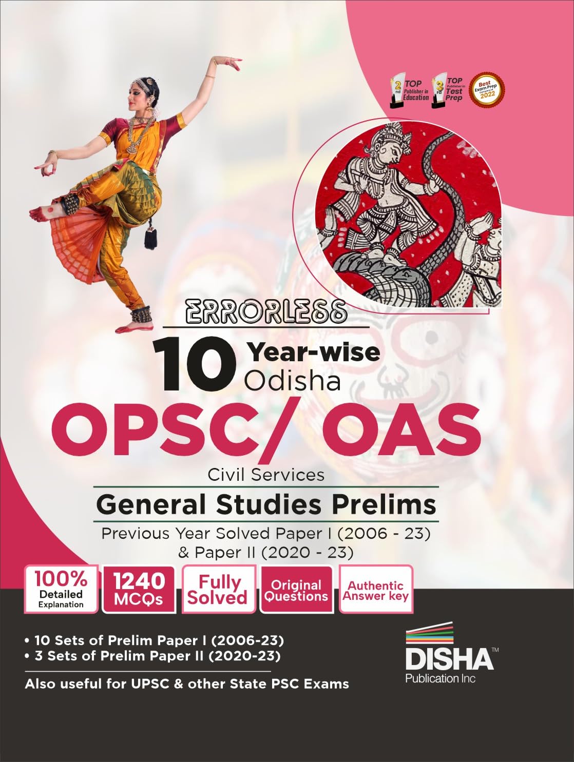 Errorless 10 YearWise Odisha Opsc/ Oas Civil Services General Studies Prelims Previous Year Solved Paper 1 (2006  23) & Paper 