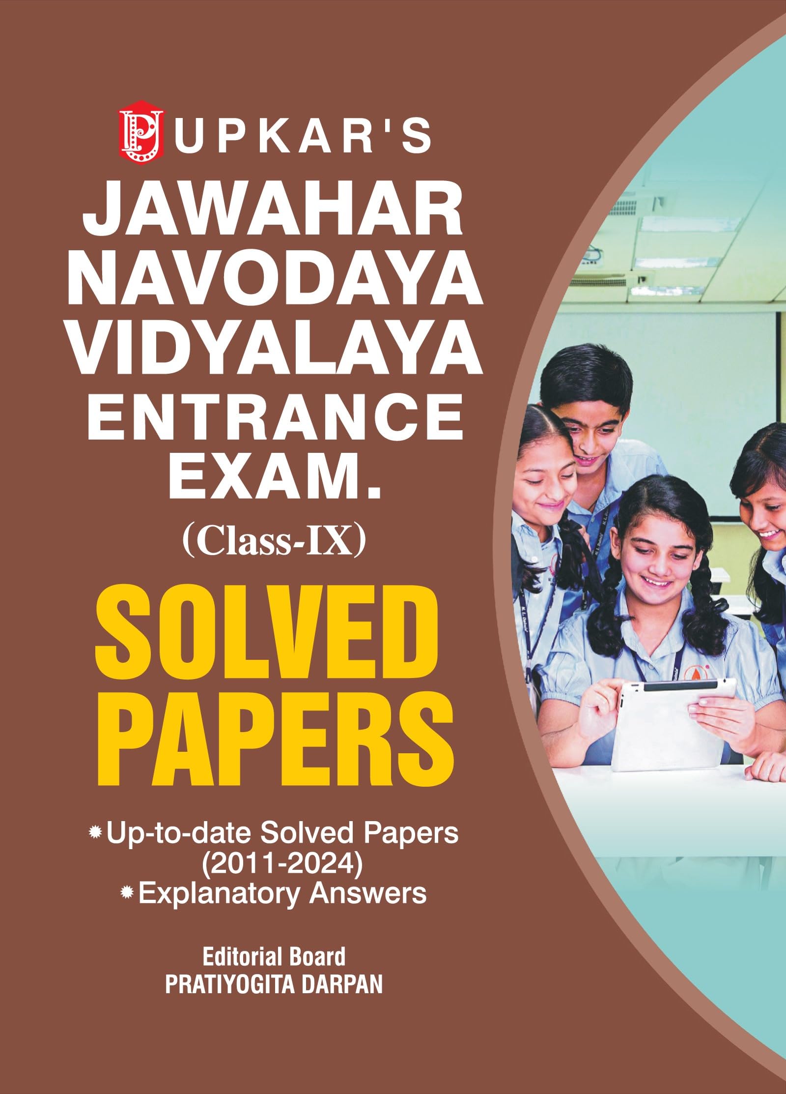 Jawahar Navodaya Vidyalaya Entrance Test Solved Papers  Class Ix