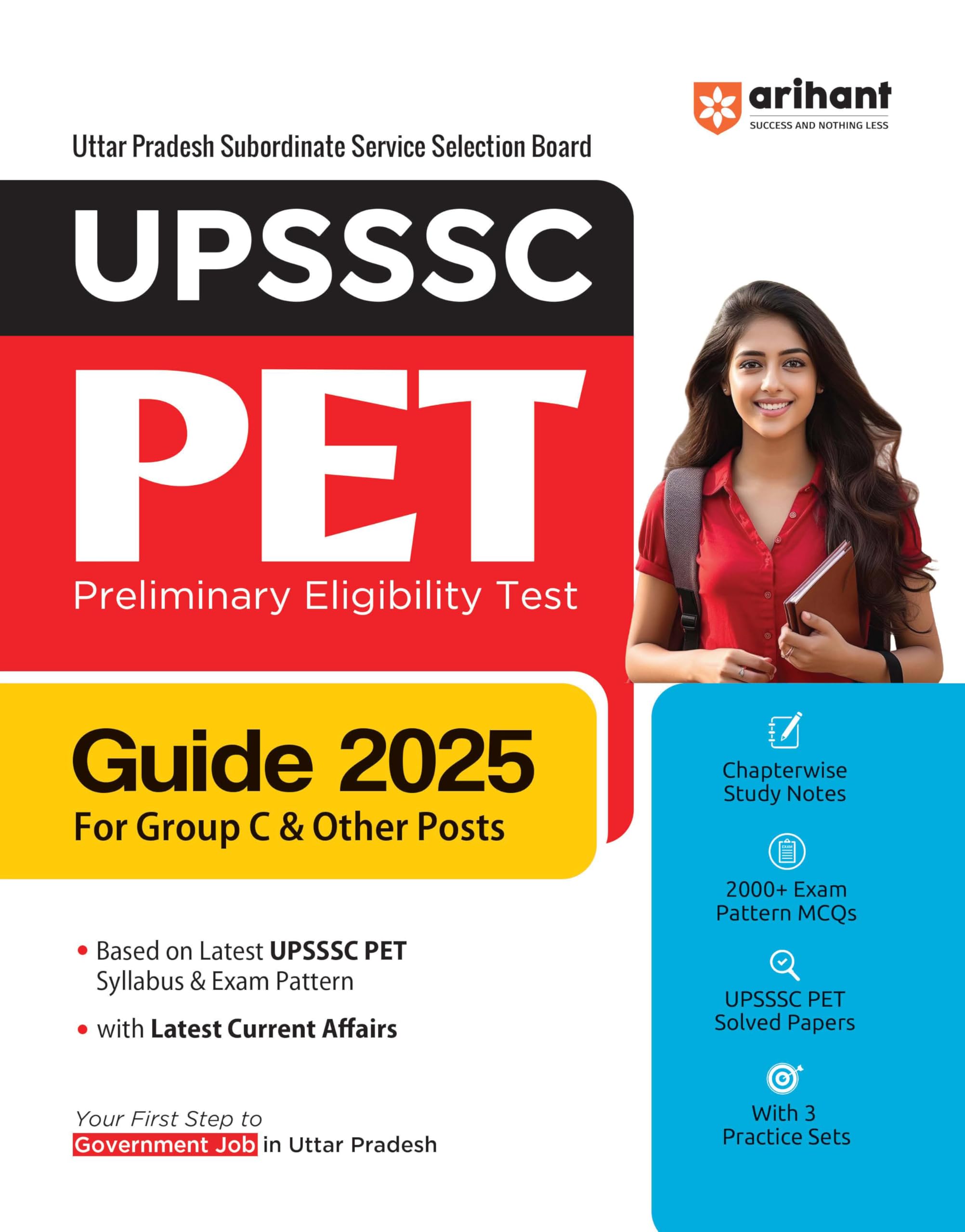 Arihant UPSSSC PET (Preliminary Eligibility Test) Guide For exam 2025 With Group C & Other Posts and Based on Latest Syllabus & 