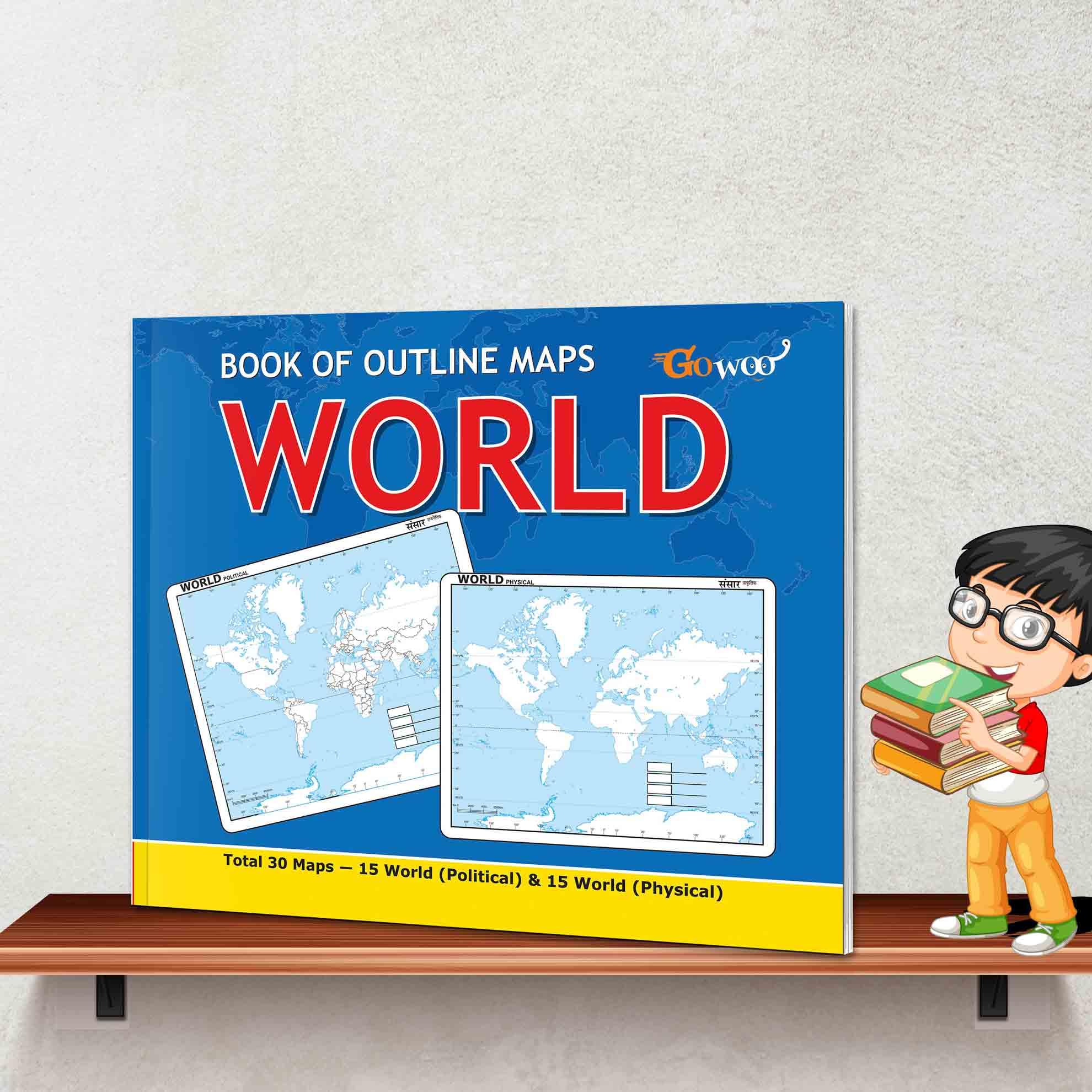 BOOK OF OUTLINE MAPS WORLD| Navigating the World s Physical and Political Features