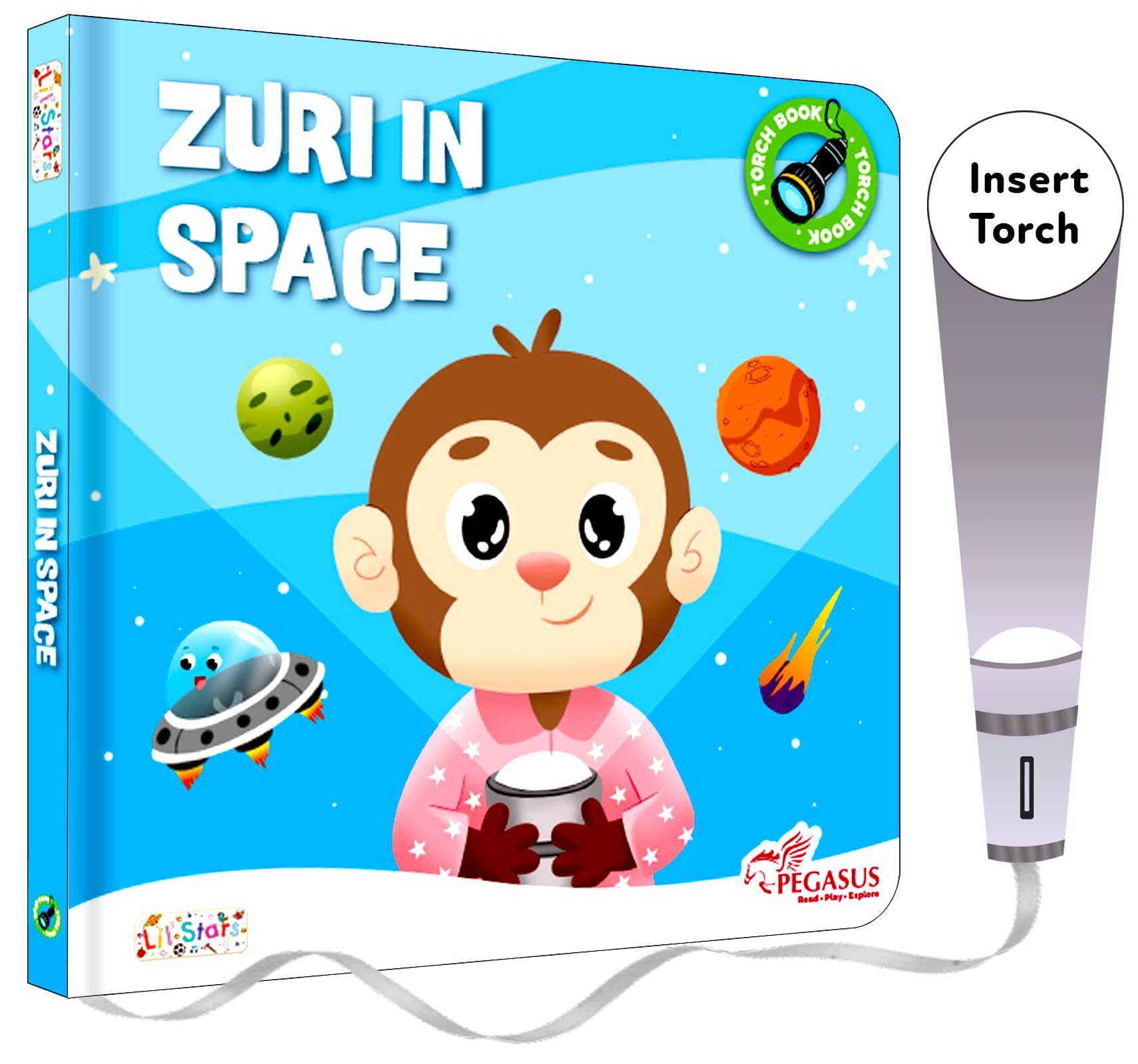 Pegasus Torch Books For 2,3,4,5,6,7+ Year Old Boy And Girls Gift, Activity Book For Kids, Education Toys Book For 2+ Year Old Ba