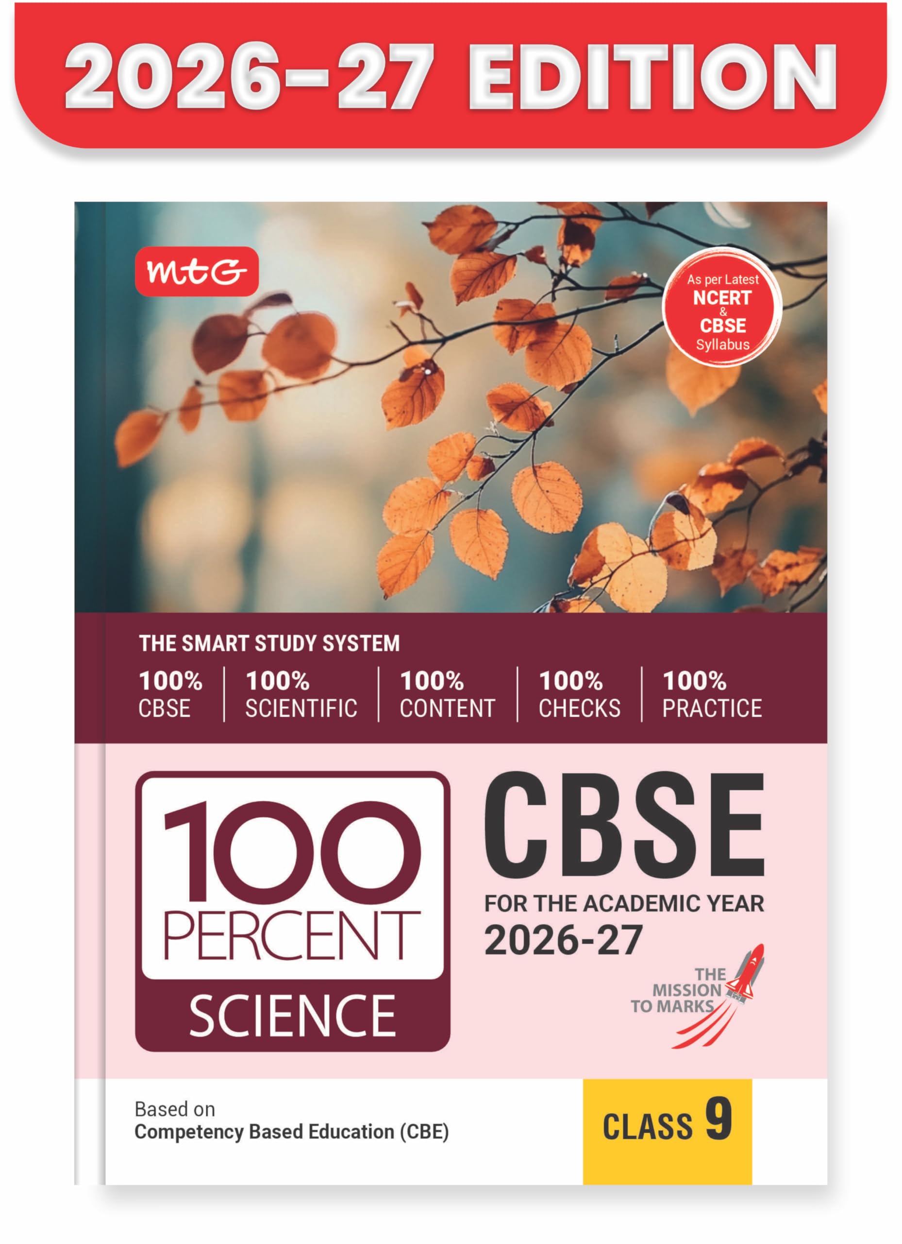 MTG 100 Percent NCERT & CBSE Science Class 9 For 202627 Exam | As Per Revised NCERT Textbooks Syllabus | Theory, Concept Map, M