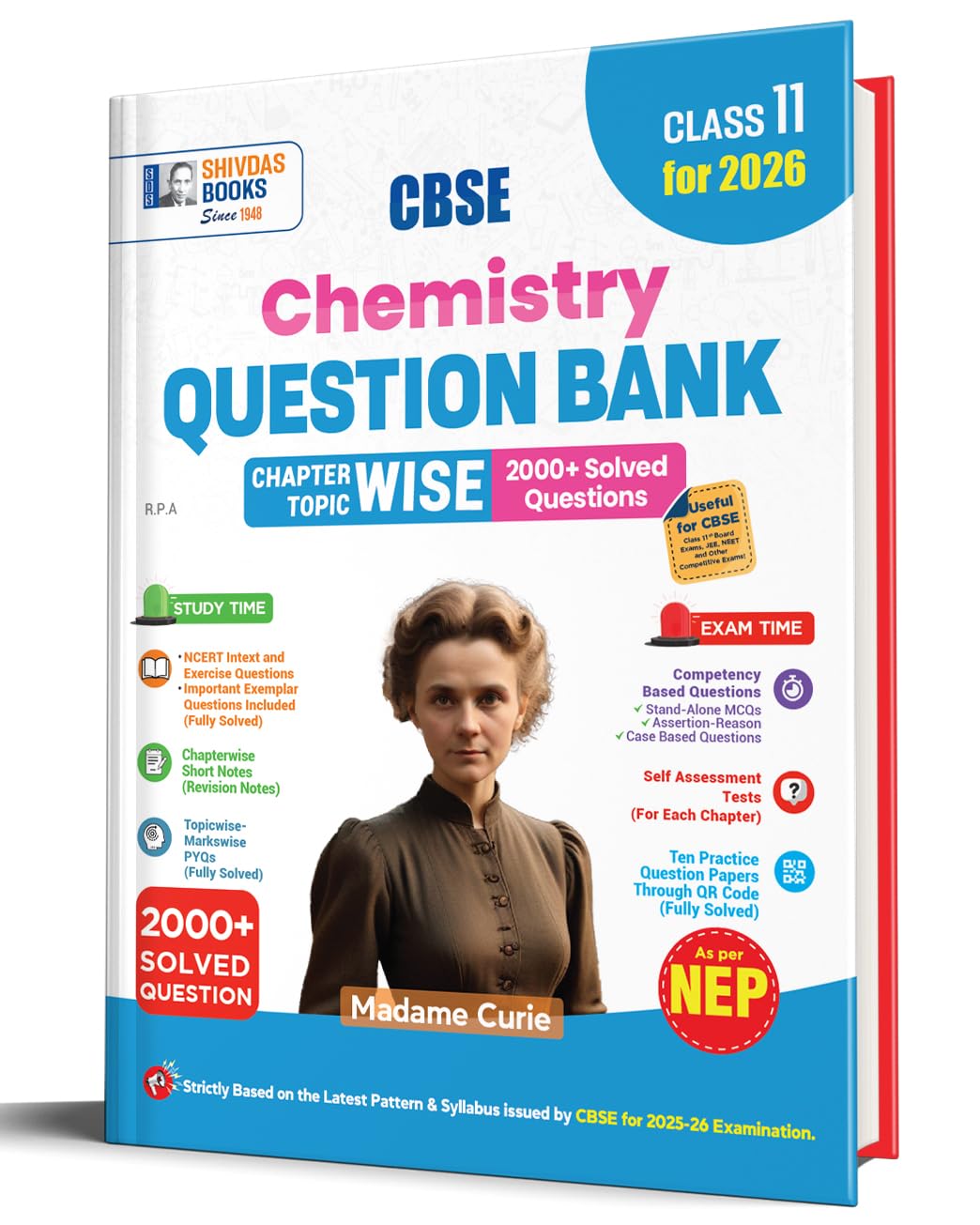 CBSE Class 11 Chemistry Question Bank | Based on Latest NCERT | Intext & Exercise Solutions | Chapterwise Mock Papers for 2026 E