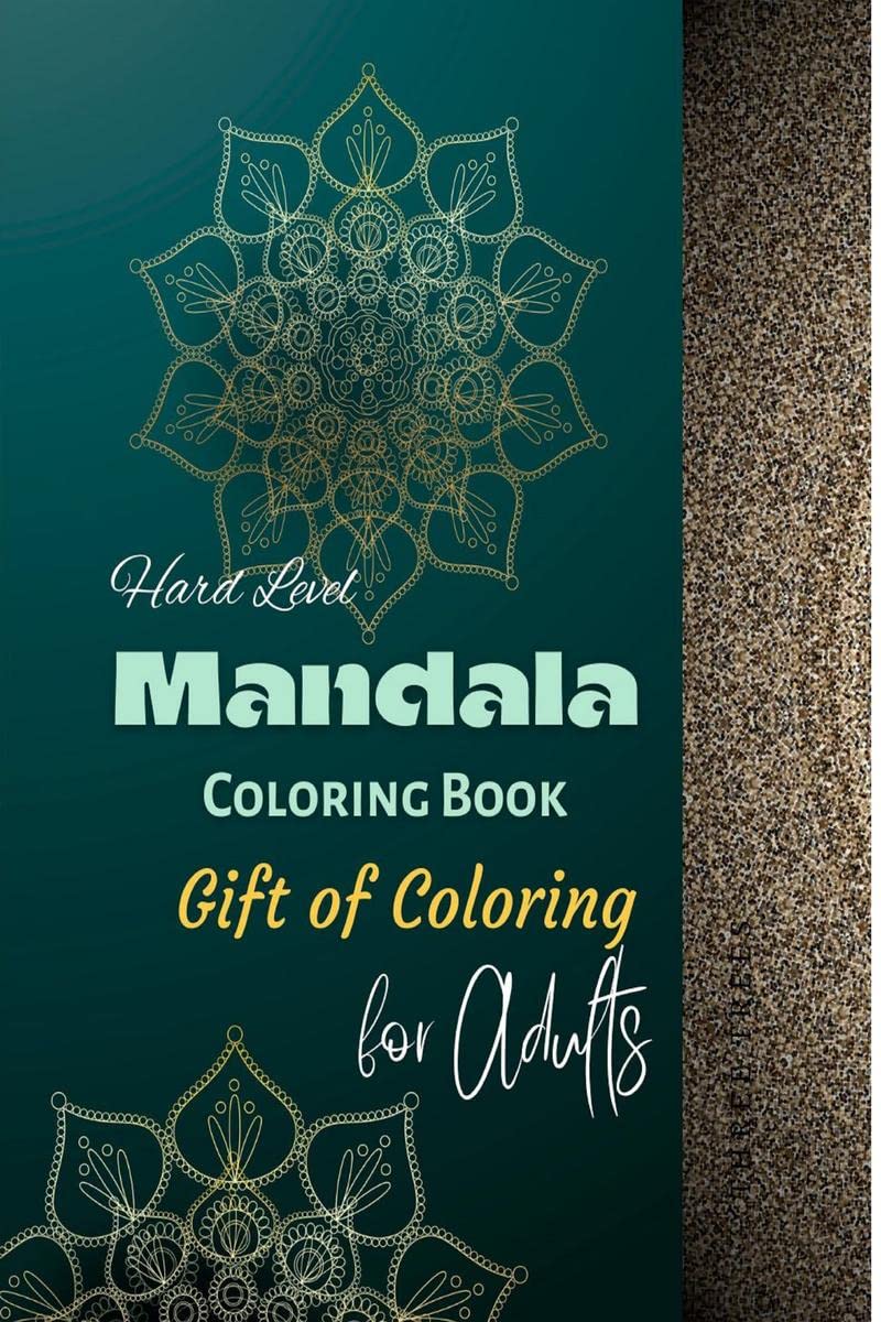 Mandala Coloring Book : Stress Buster Hard Level for Adults, Pages 50