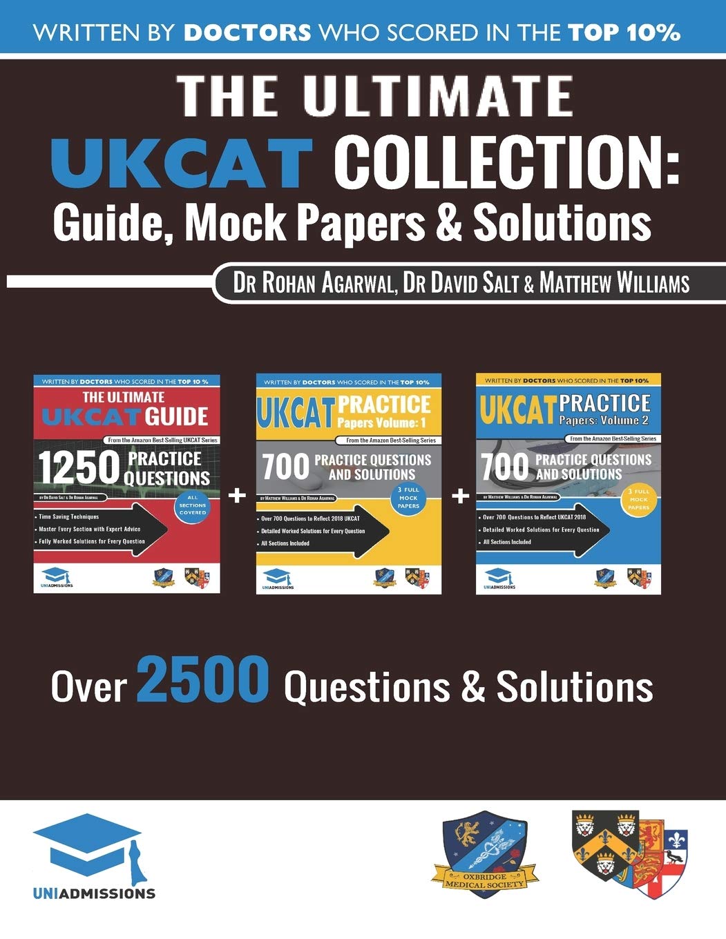 The Ultimate UKCAT Collection: 3 Books In One, 2,650 Practice Questions, Fully Worked Solutions, Includes 6 Mock Papers, 2019 Ed