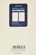 Filofax Pocket Notebook Refill  Plain Paper White
