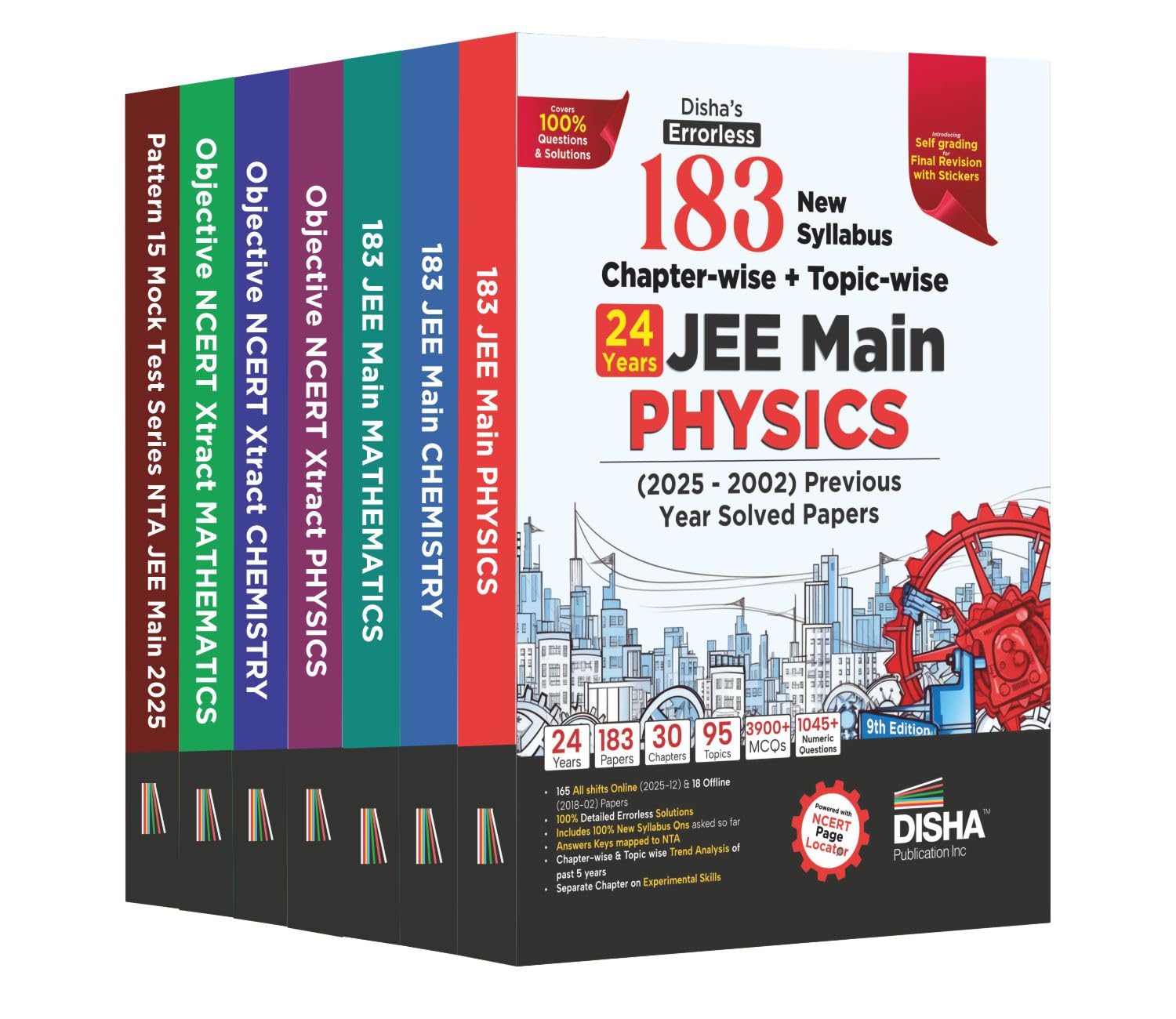 Disha Combo (7 Books) Victory Nta Jee Main 2026 New Syllabus Study Notes, ChapterWise Pyqs & Test Series 3Rd Edn | Physics, Che