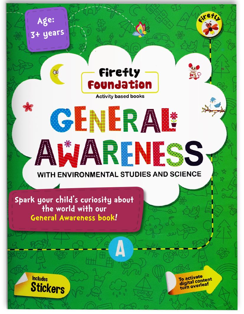Firefly General Awareness Books For Kids In English (Level A) | 5 10 With Pictures, Quiz, Colouring, Videos | PreSchool Activi