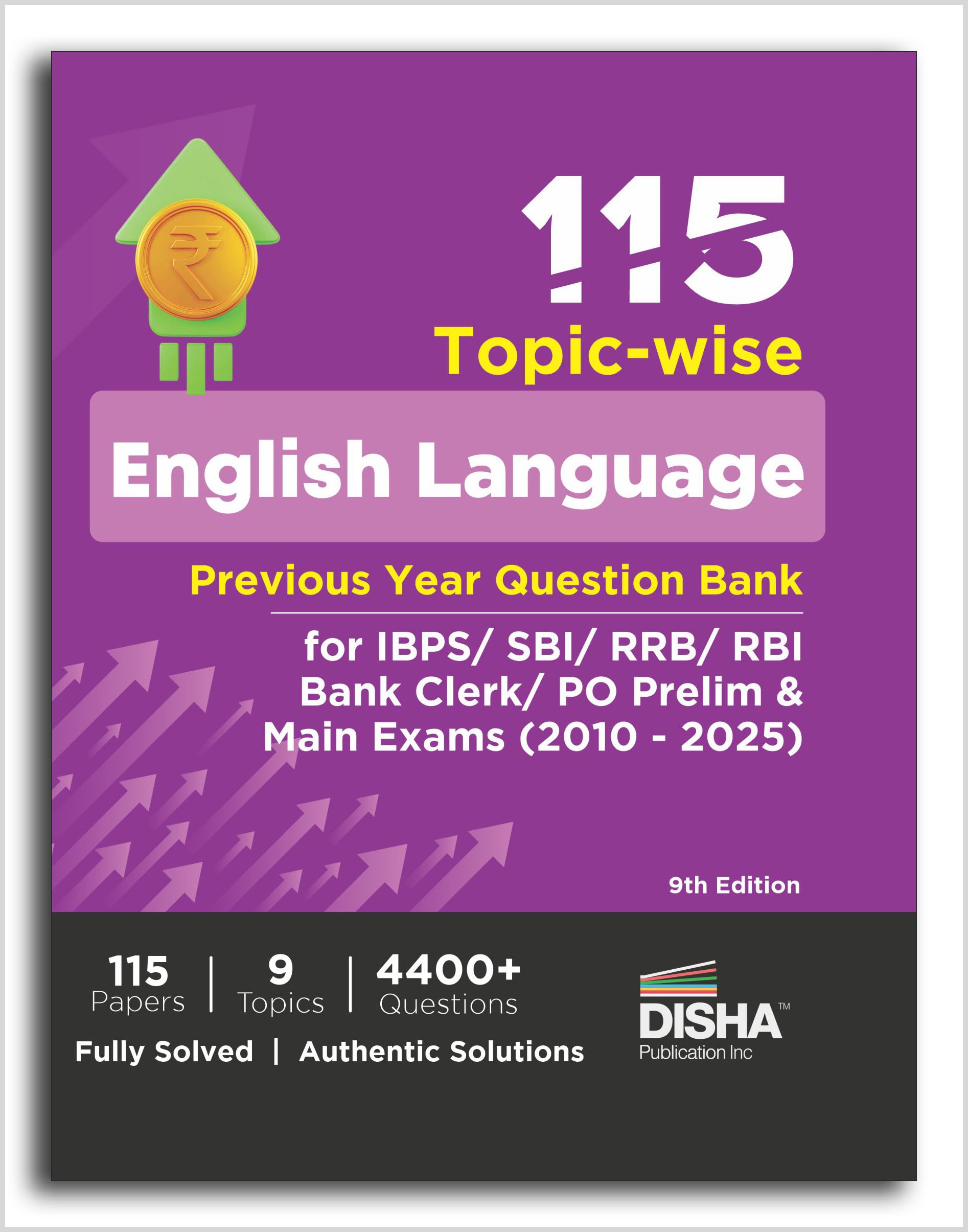 Old Edition  115 TopicWise English Language Previous Year Question Bank For Ibps/ Sbi/ Rrb/ Rbi Bank Clerk/ Po Prelim & Main E