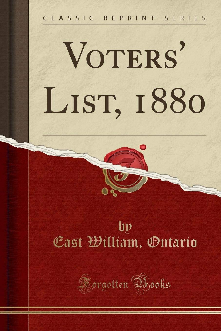 Voters List, 1880 (Classic Reprint)