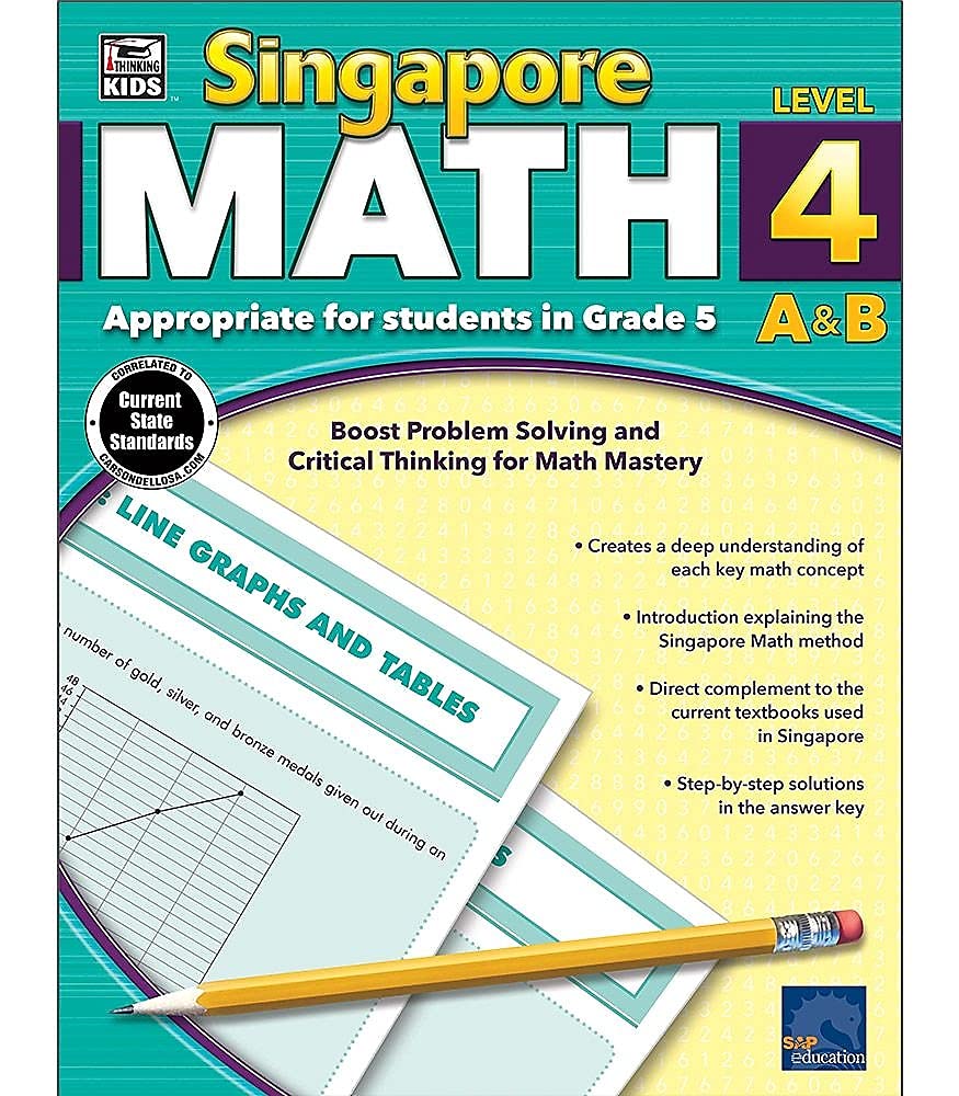Singapore Math, Level 4 A & B (Volume 25)