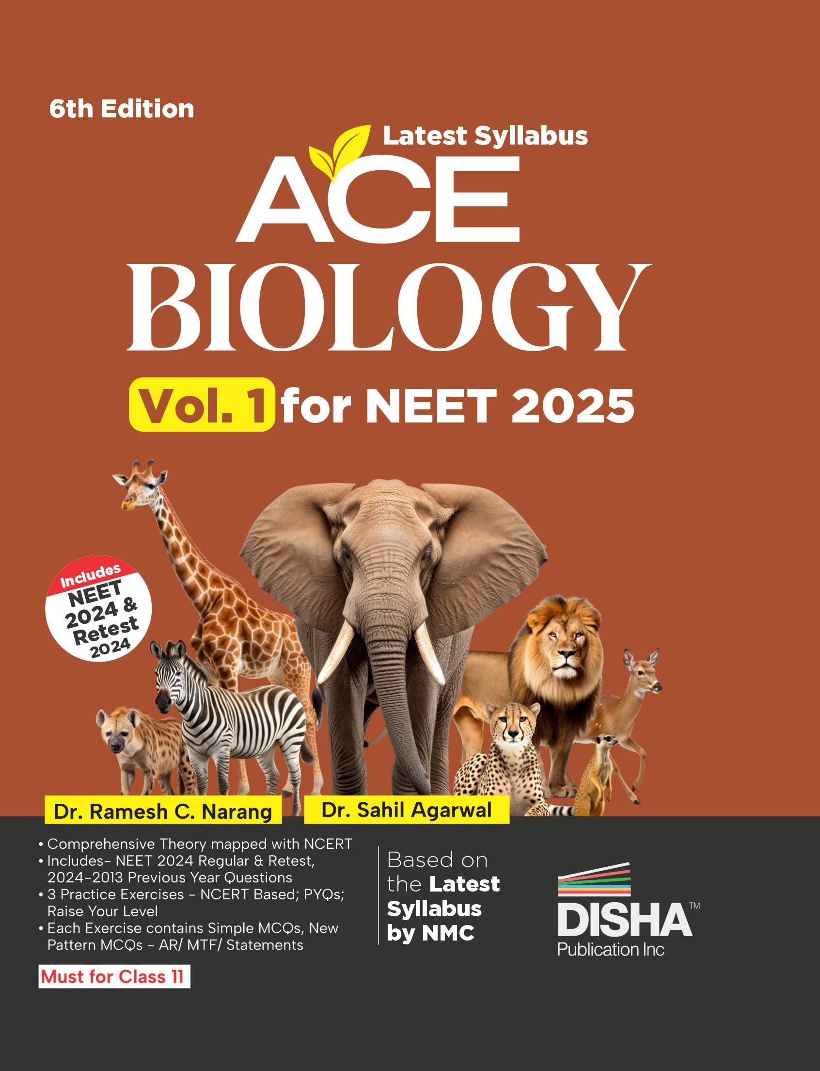 New Syllabus Ace Biology Vol. 1 For Neet 2025  6Th Edition | Based On The New Syllabus By Nmc | 100% Useful For Cuet & Class 12