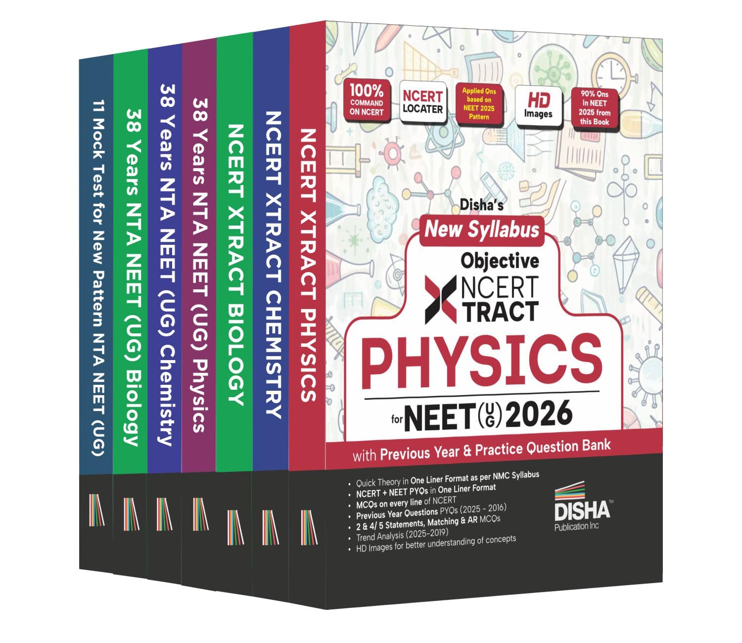 Disha Combo (7 Books) Victory Nta Neet (Ug) 2026 New Syllabus Study Notes, ChapterWise Pyqs & Test Series 3Rd Edn | Physics, Ch