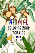 Animal Coloring Book For Kids Ages 4  8 : Coloring Book With Models Of Wild And Domestic Animals Made With Professional Graphic