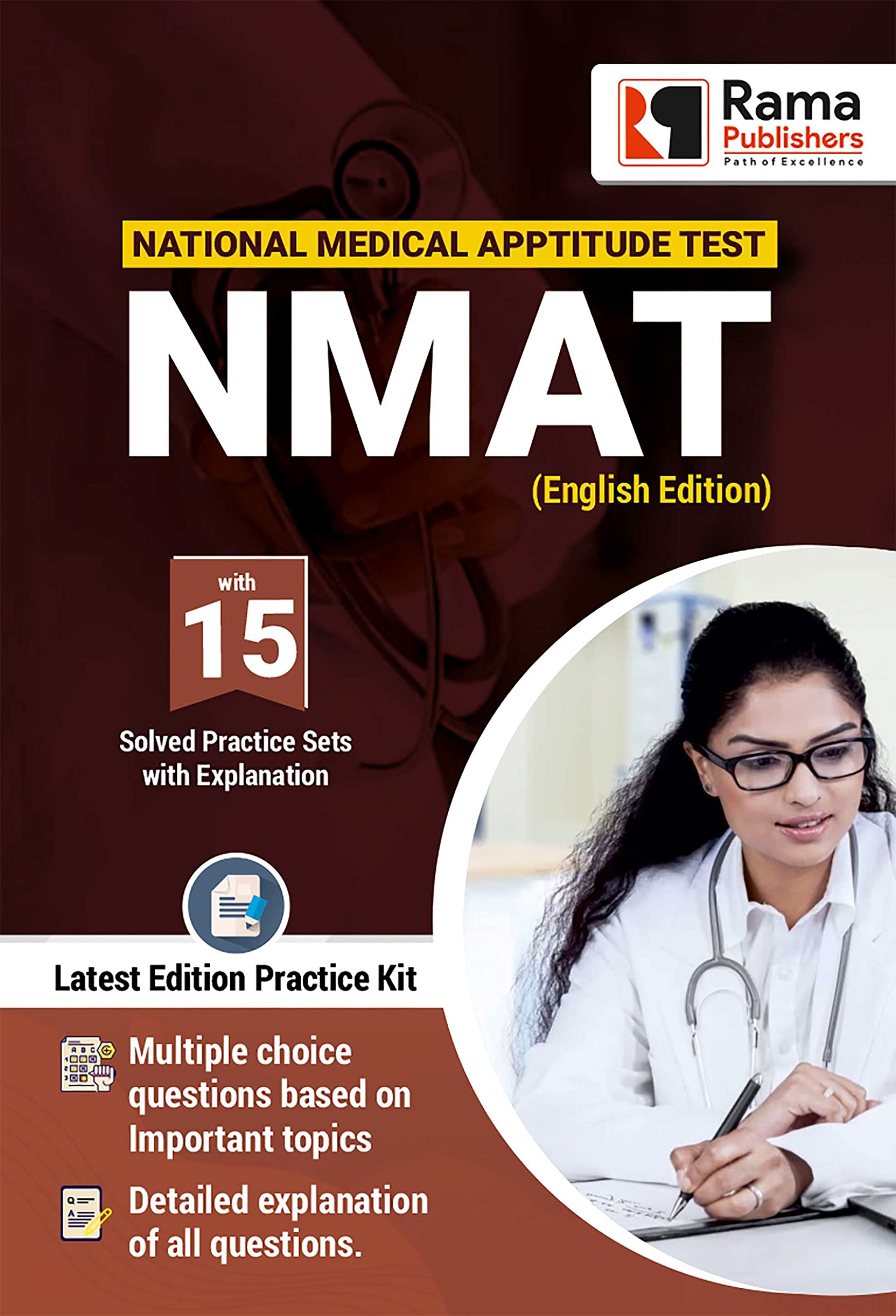 NMAT 15 Practice Sets and Solved Papers Book for 2021 Exam with Latest Pattern and Detailed Explanation by Rama Publishers
