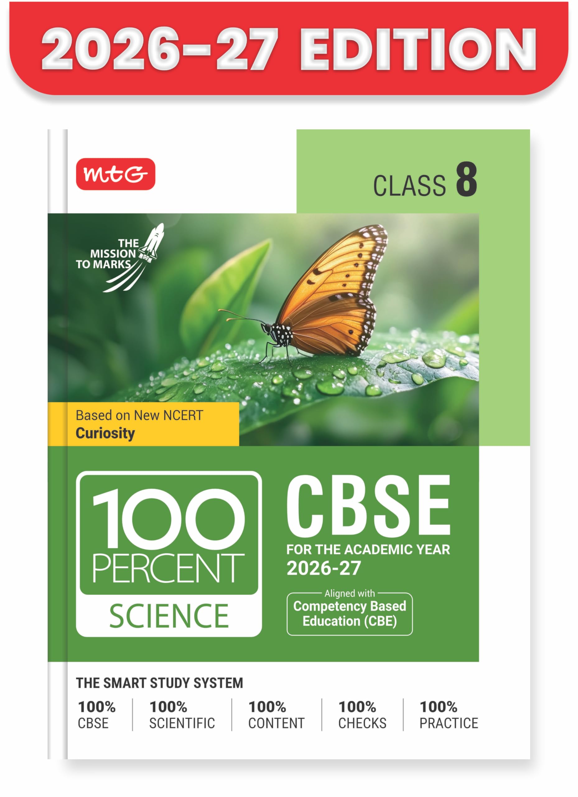 MTG 100 Percent NCERT & CBSE Science Class 8 For 202627 Exam | As Per Revised NCERT Textbooks Syllabus | Theory, Concept Map, M