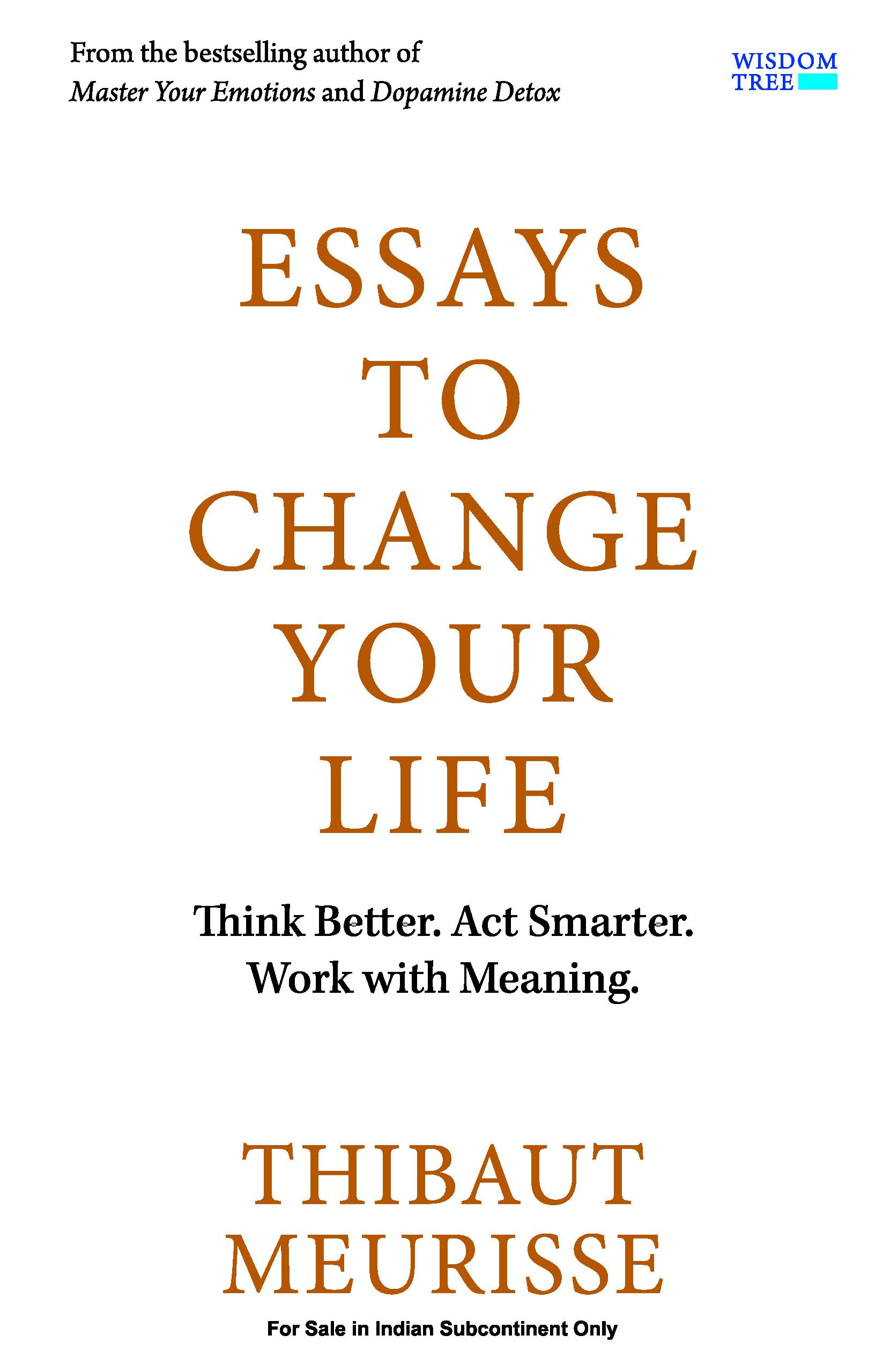 Essays to Change Your Life: Think Better, Act Smarter, Work With Meaning