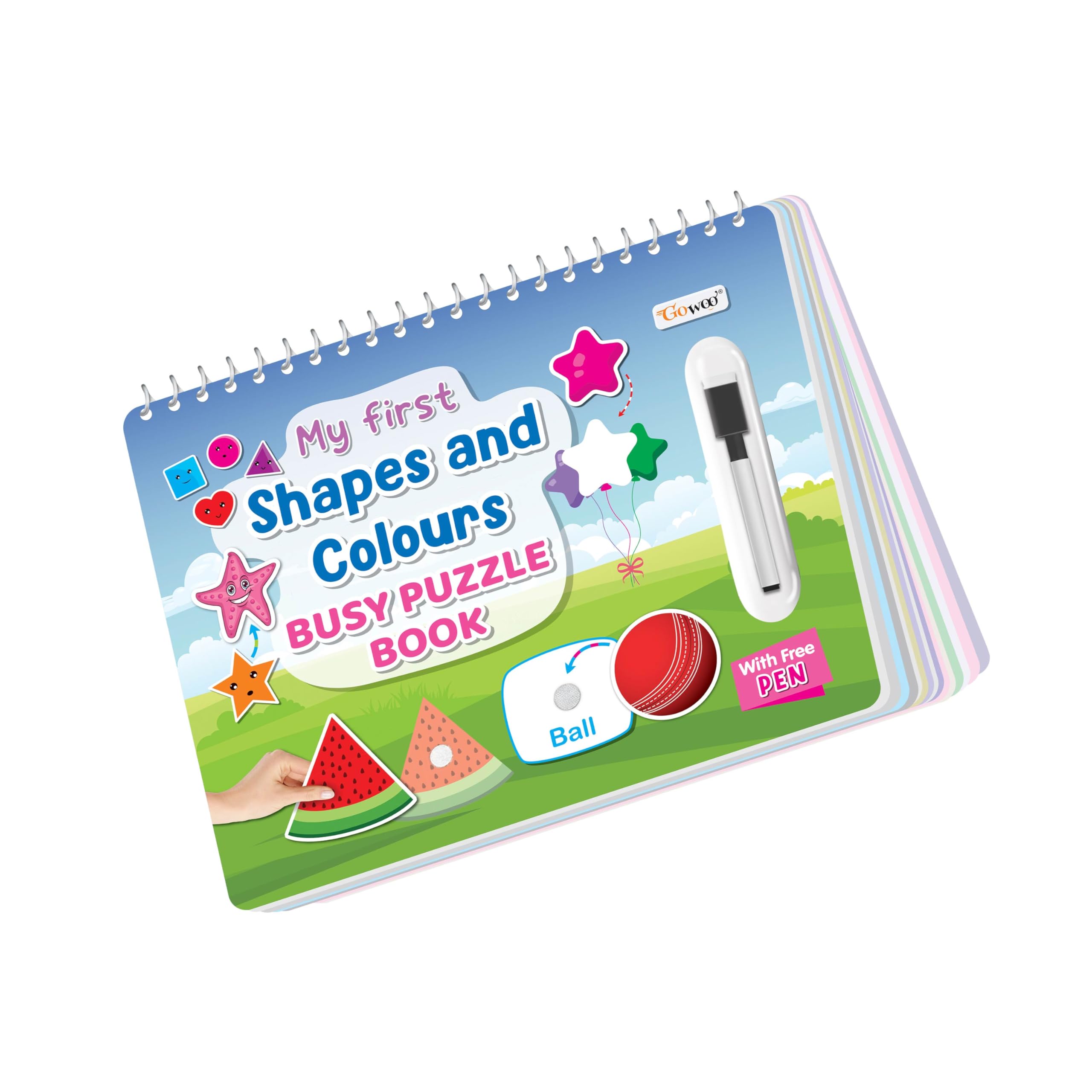 My First Shapes and Colours Busy Puzzle Book : Preschool fun puzzle book with shapes and colours for children, imaginative shap