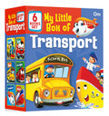 My Little Box of Transport: Early Learning Vehicle 6 Board Books for Kids | Includes Train, Car, Bus, Fire Engine, Ship & Aeropl