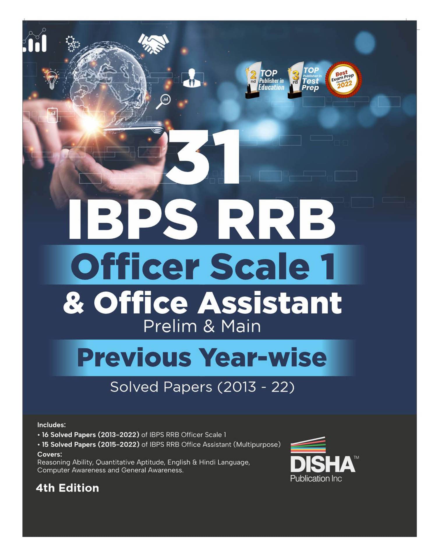 31 Ibps Rrb Officer Scale 1 & Office Assistant Prelim & Main Previous YearWise Solved Papers (2013  2022) 4Th Edition
