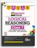Disha Olympiad Champs Logical Reasoning Class 7 With ChapterWise Previous 7 Year (2018  2024) Questions 2Nd Edition | Complete