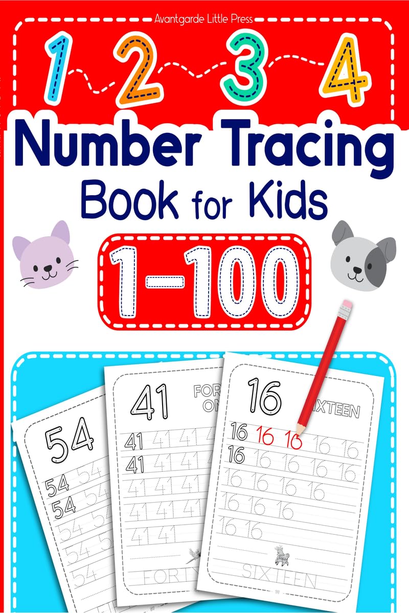 1100 Number Tracing Book for Kids