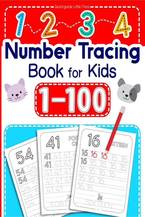 1100 Number Tracing Book for Kids