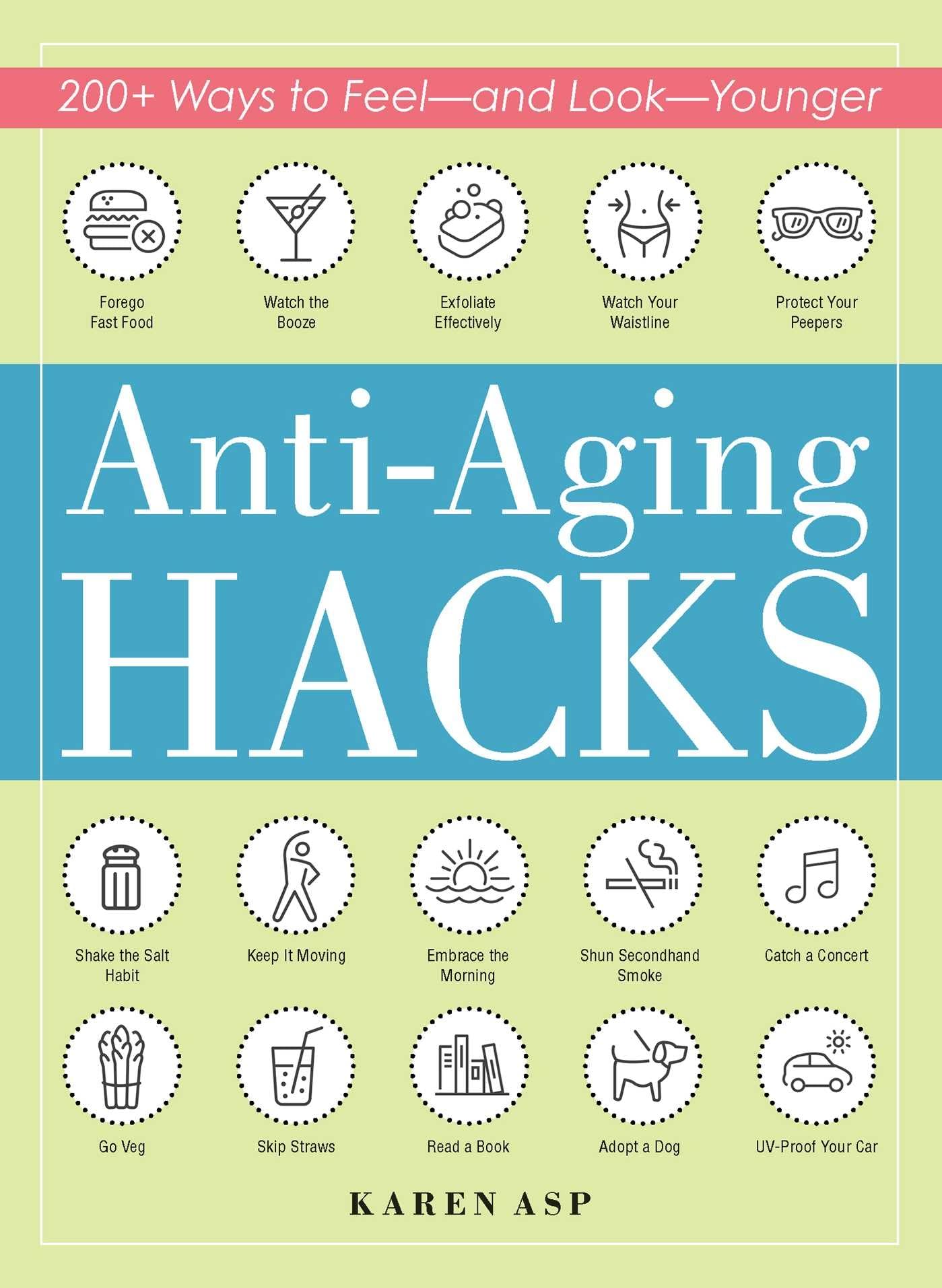 AntiAging Hacks: 200+ Ways to Feeland LookYounger (Life Hacks Series)