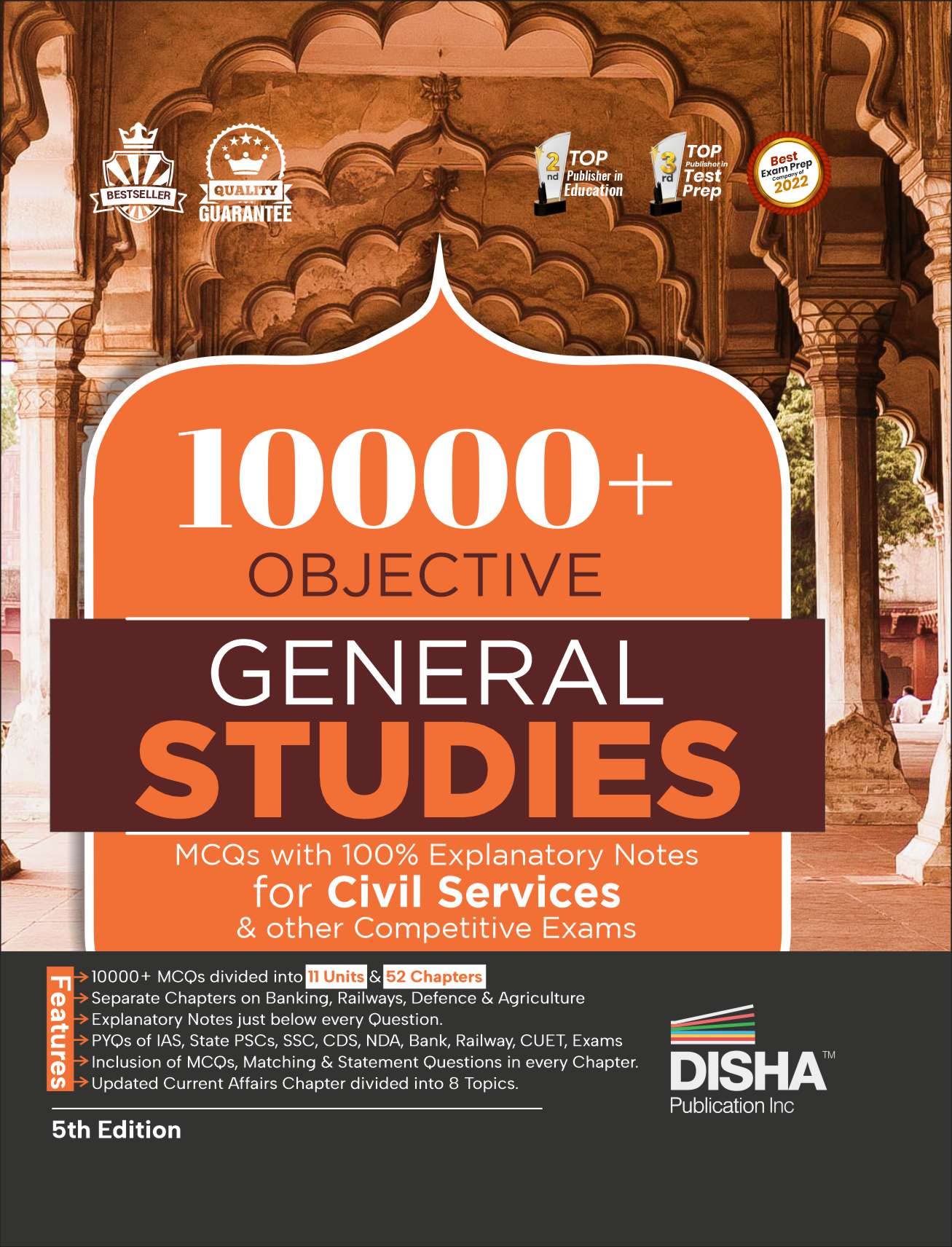 10000+ Objective General Studies MCQs with 100% Explanatory Notes for Civil Services & other Competitive Exams 5th Edition |Prev