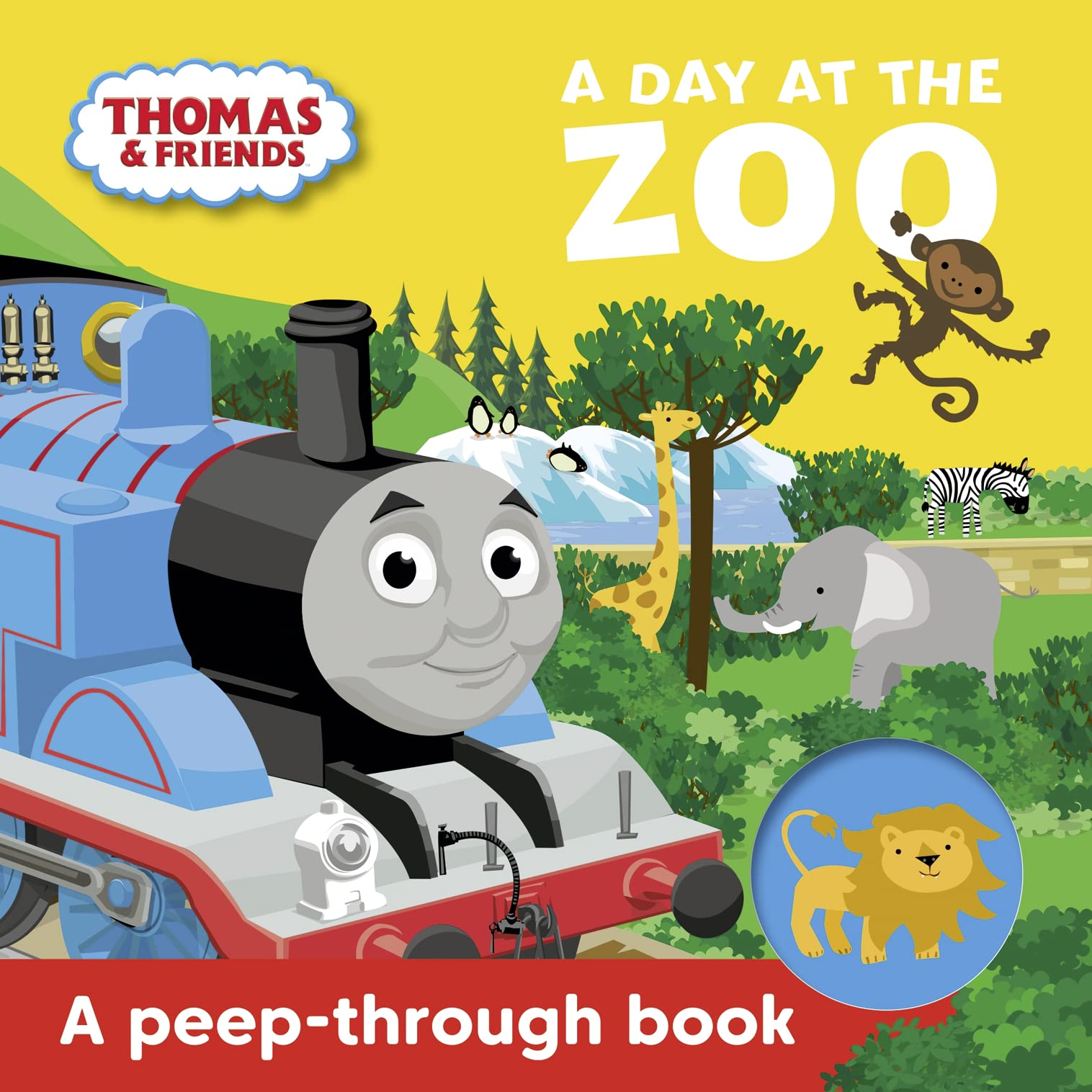 Thomas & Friends: A Day at the Zoo a peepthrough book