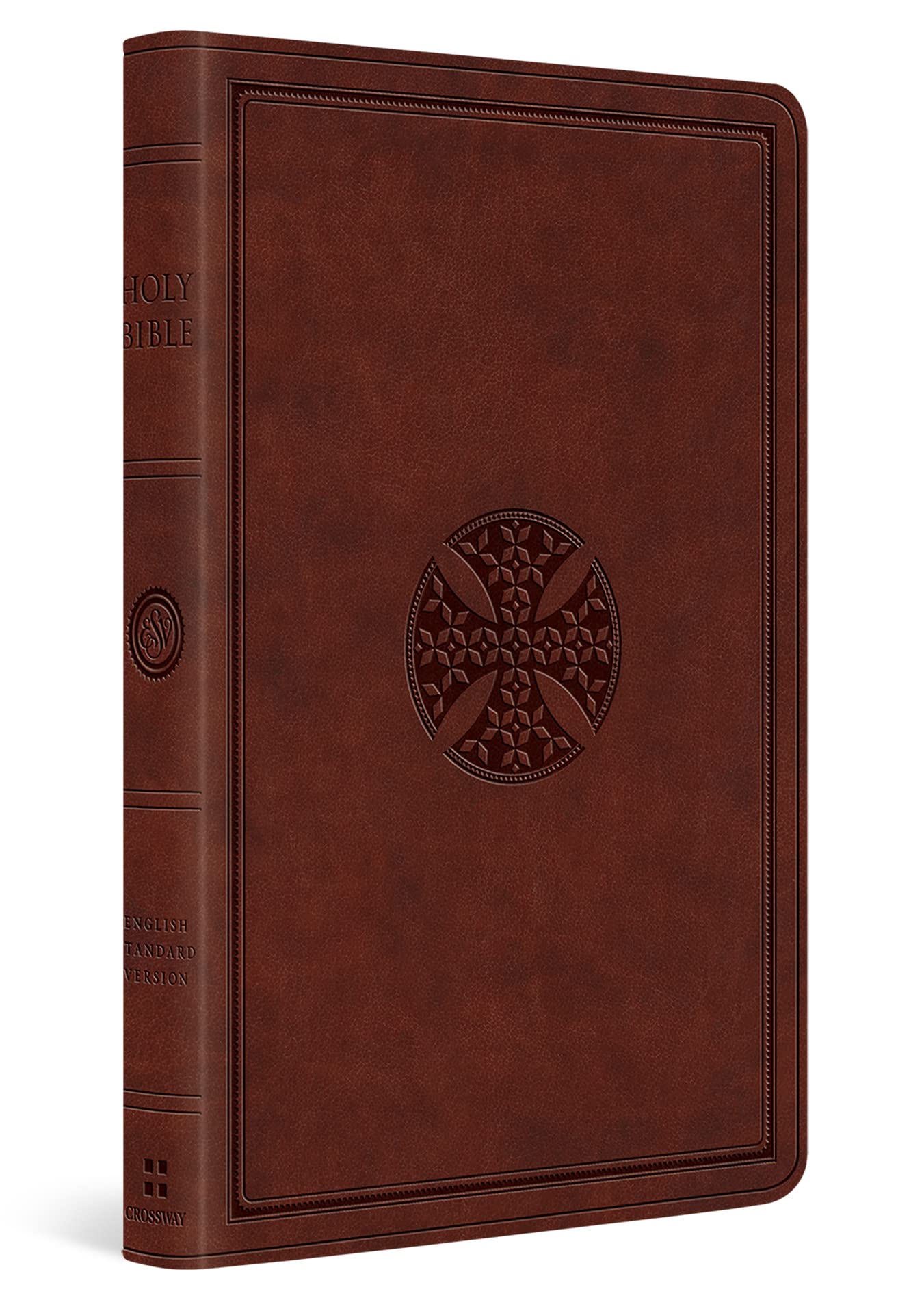 ESV Value Thinline Bible (TruTone, Brown, Mosaic Cross Design)