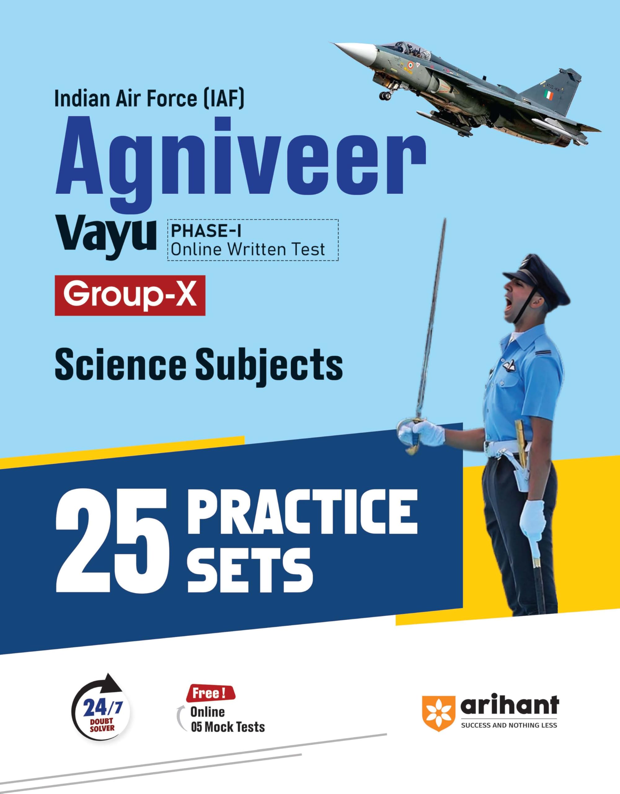 (Old Edition) Arihant Indian Air Force (IAF) Agniveer Vayu Phase1 Group X practice book