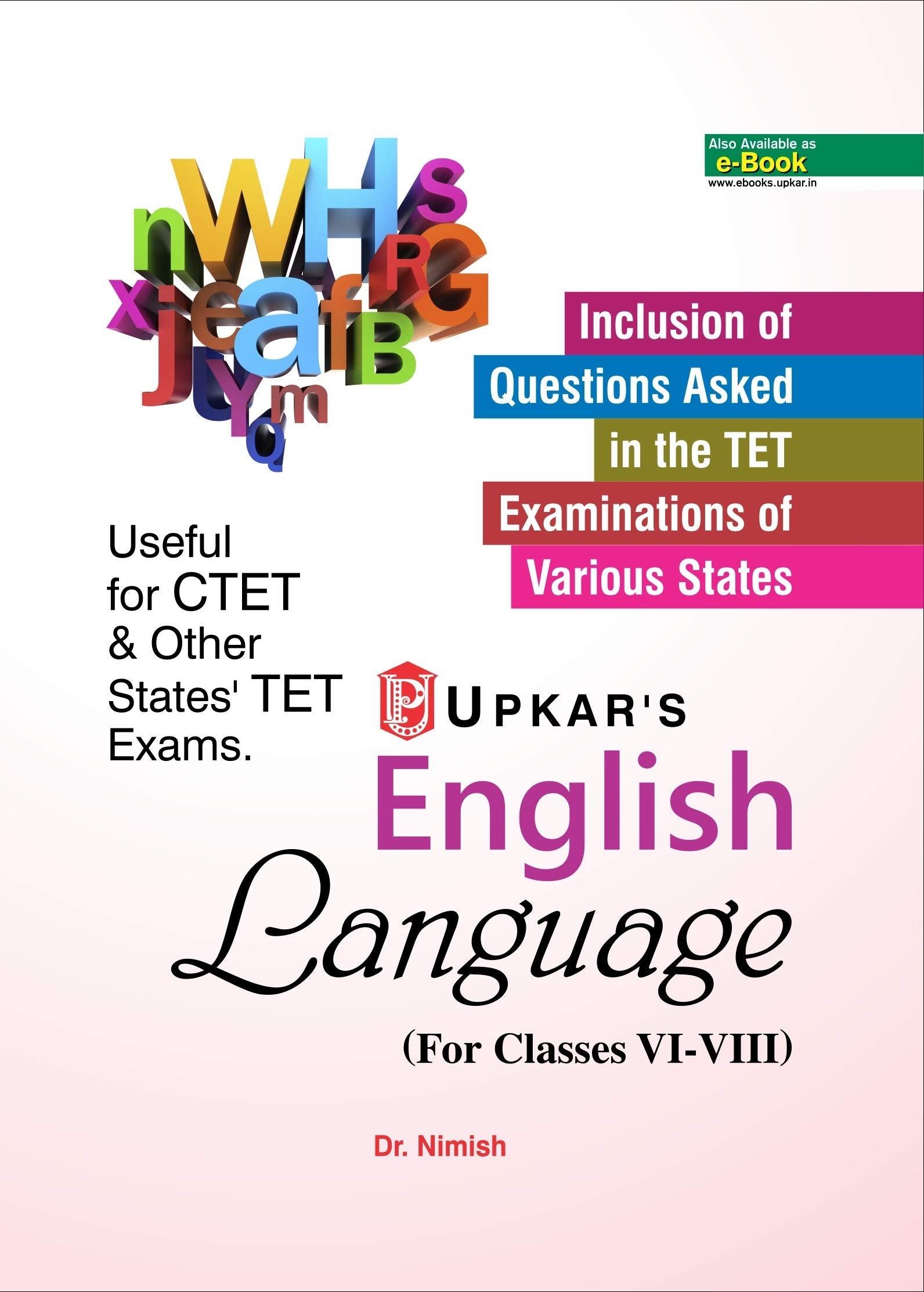English Language (for Classes VIVIII) Useful for CTET,TET Exams and State Level Exam