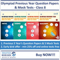 Olympiad Books For Class 8  Previous Year Question Papers and Mock Tests [Reasoning, Maths, Science, English]